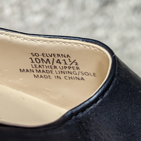 Sole Society Elverna Pumps Black Leather Women's 10 - Picture 8 of 9